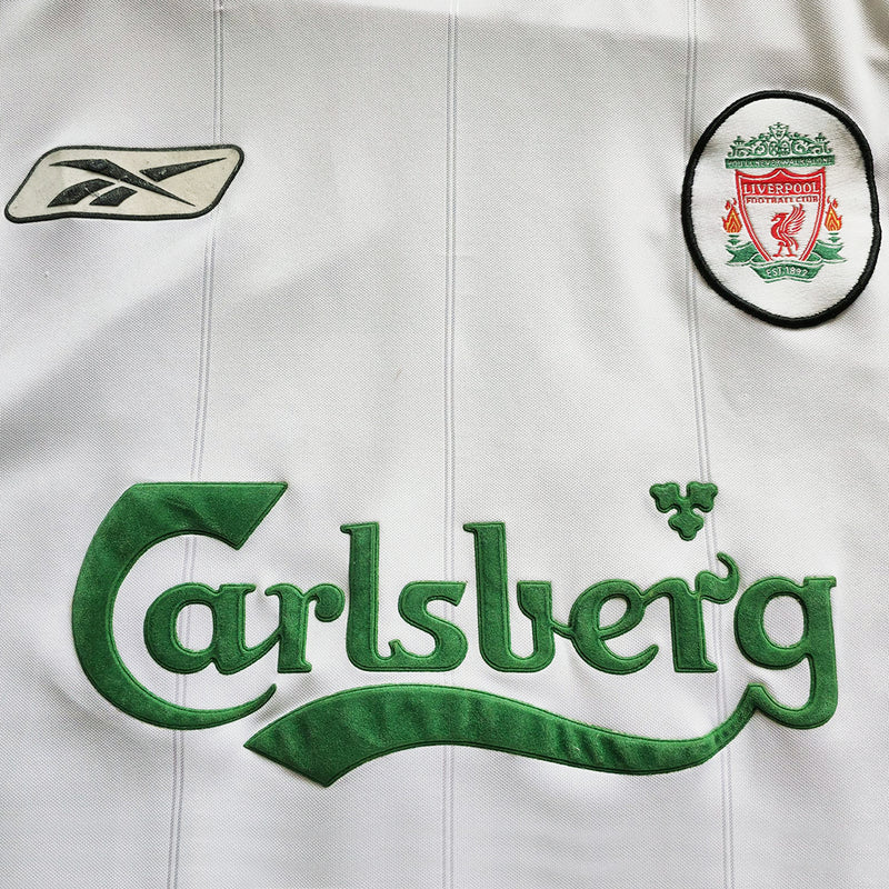2003-2004 Liverpool Reebok Long Sleeve Away Shirt #17 Steven Gerrard - Marketplace
