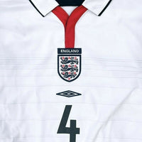 2003-2005 England Umbro Long Sleeve Home Shirt #4 Steven Gerrard BNWT - Marketplace
