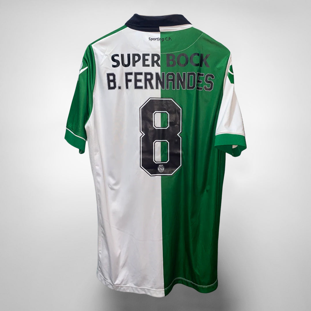 2018 2019 Sporting Lisbon Macron Third Shirt 8 Bruno Fernandes