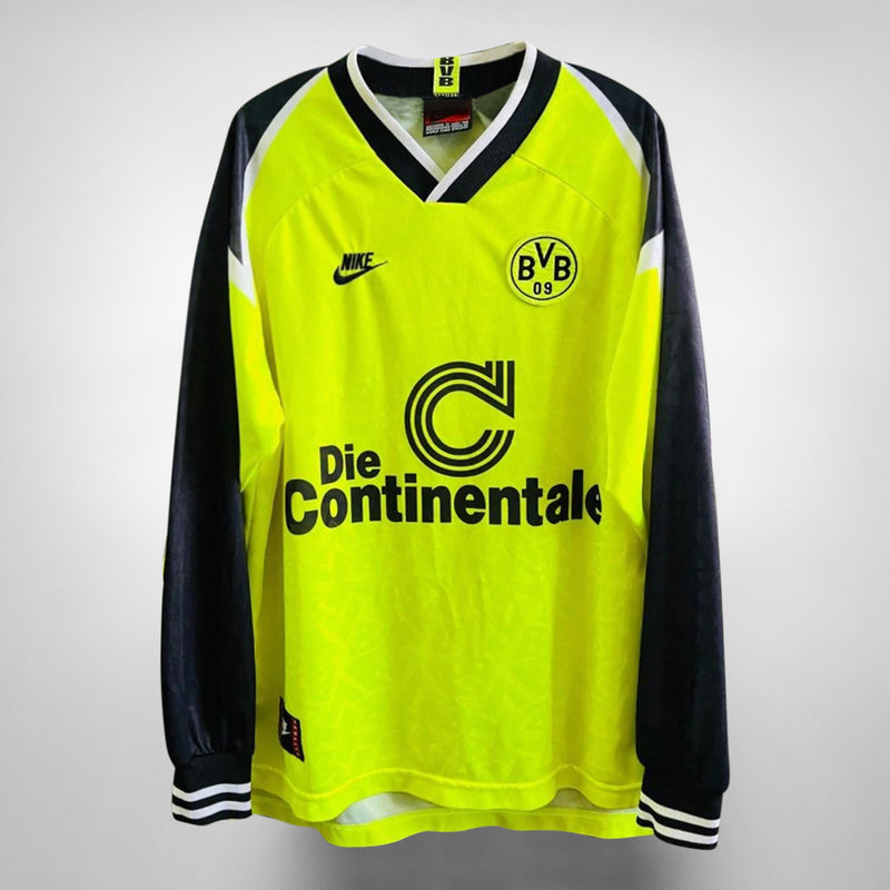 1995-1996 Borussia Dortmund Nike Home Shirt #10 Andres Moller - Marketplace
