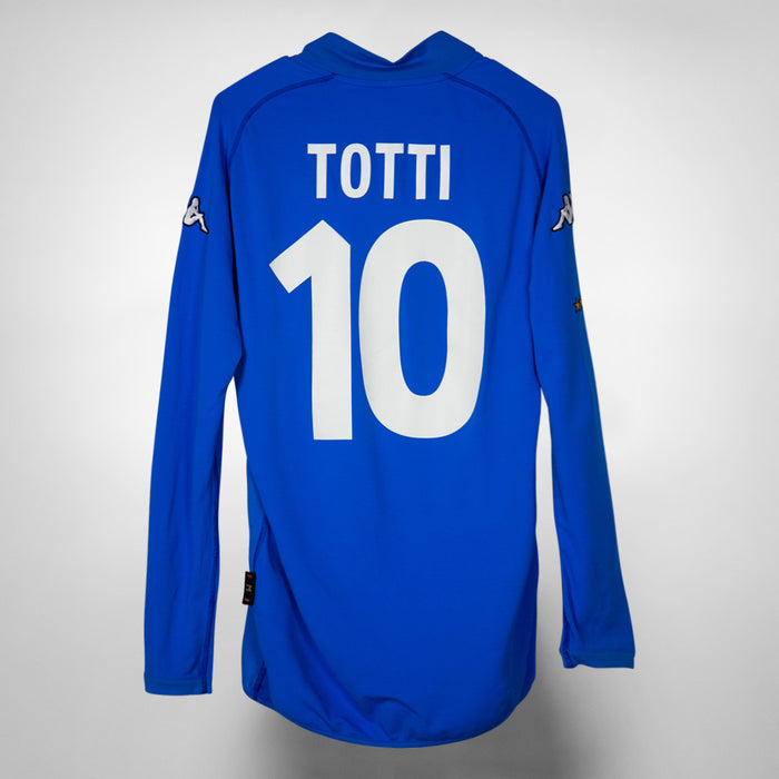 2000-2002 Italy Kappa Home Shirt #10 Francesco Totti