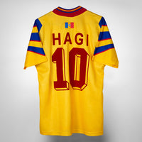 1996-1998 Romania Adidas Home Shirt #10 Gheorghe Hagi