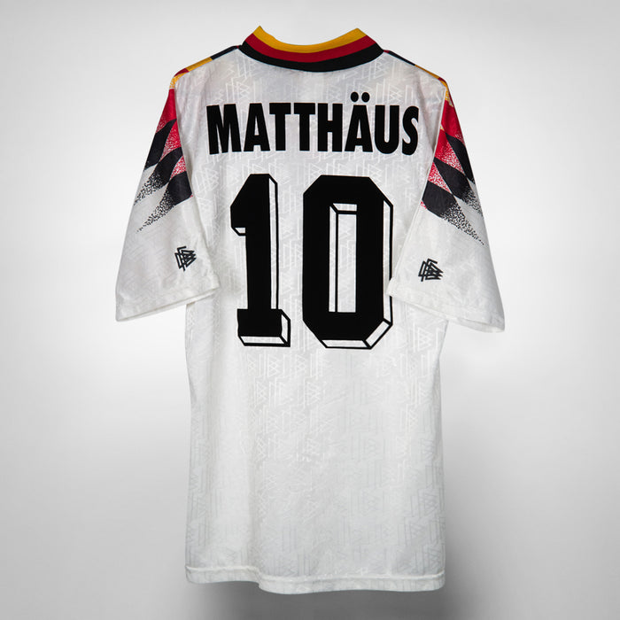 1994-1996 Germany Adidas Home Shirt #10 Lothar Matthäus