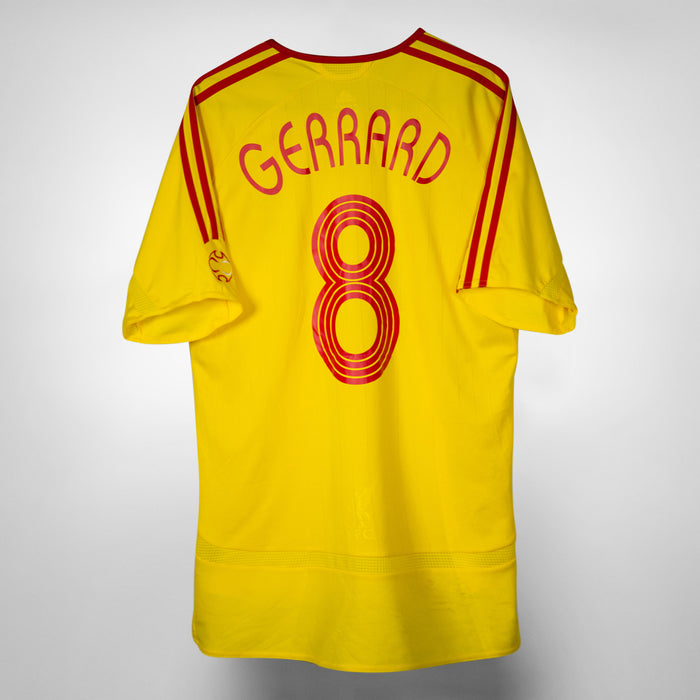 2006-2007 Liverpool Adidas Away Shirt #8 Steven Gerrard