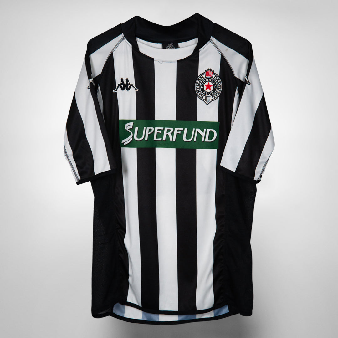 2003 2004 FK Partizan Belgrade Kappa Home Shirt 11 Ili