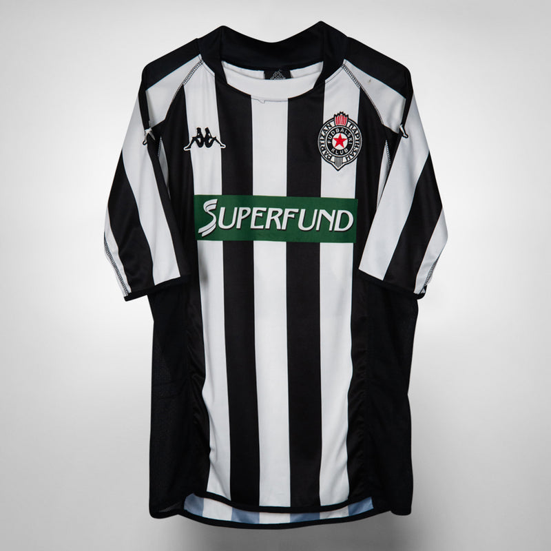 2003-2004 FK Partizan Belgrade Kappa Home Shirt #11 Ilić