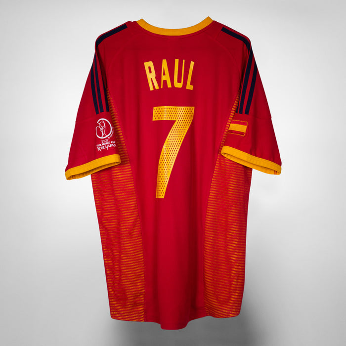 2002-2004 Spain Adidas Home Shirt #7 Raul