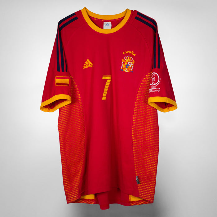 2002-2004 Spain Adidas Home Shirt #7 Raul
