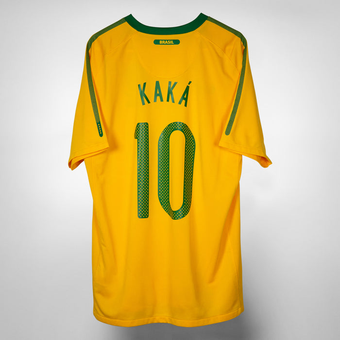 2010-2011 Brazil Nike Home Shirt #10 Kaka