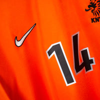 1998-2000 Netherlands Nike Home Shirt #14 Marc Overmars