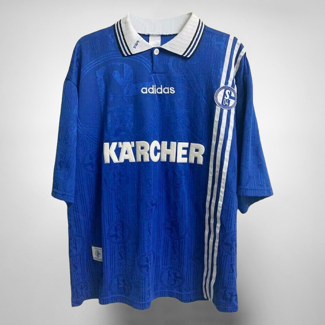 1996-1997 Schalke 04 Adidas Home Shirt #2 Thomas Linke - Marketplace