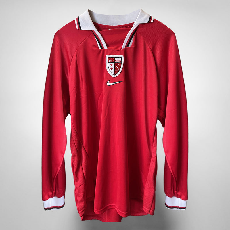 1998-1999 FC Sion Nike Long Sleeve Home Shirt - Marketplace