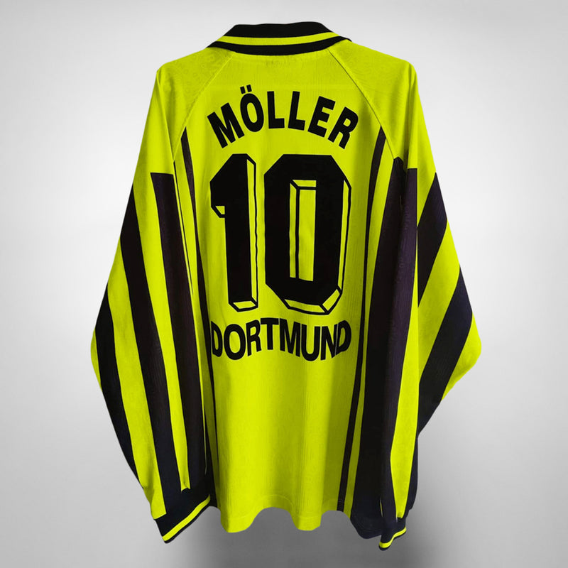 1996-1997 Borussia Dortmund Nike Long Sleeve Home Shirt #10 Andreas Möller - Marketplace