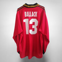 1998-2000 Bayer 04 Leverkusen Long Sleeve Adidas Home Shirt #13 Ballack - Marketplace