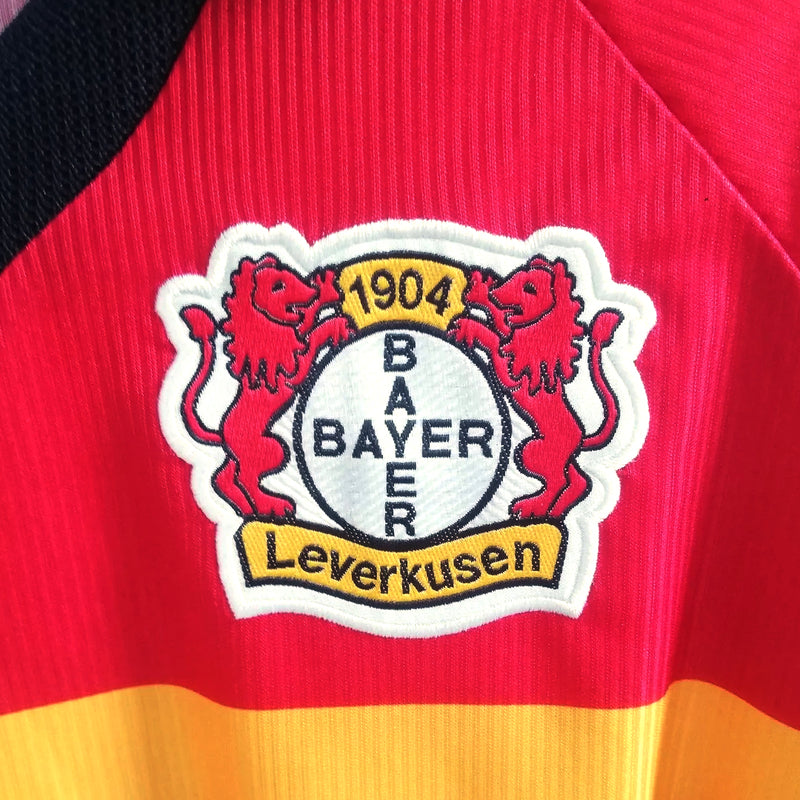 1998-2000 Bayer 04 Leverkusen Long Sleeve Adidas Home Shirt #13 Ballack - Marketplace