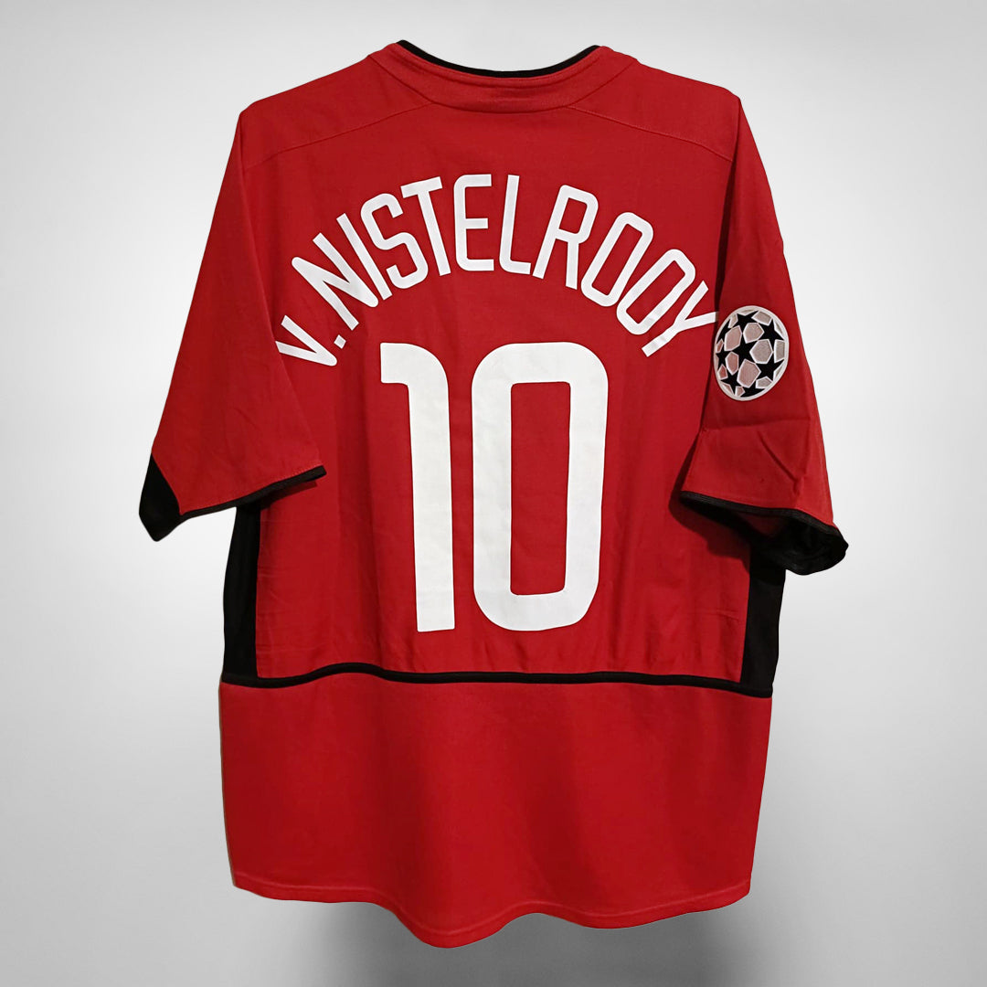 2002 2004 Manchester United Nike Home Shirt 10 Ruud Van
