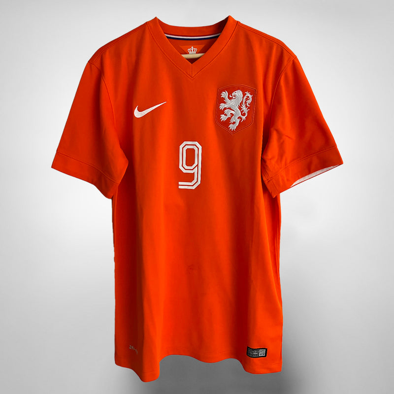 2014-2016 Netherlands Nike Home Shirt #9 Robin van Persie