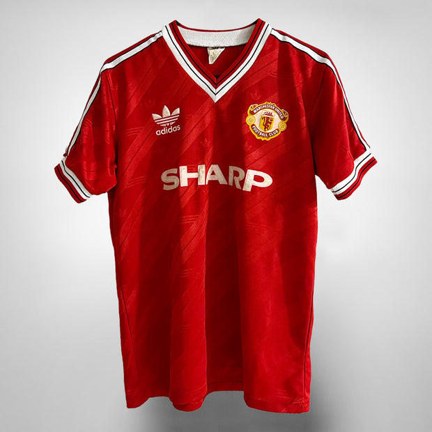 1986-1988 Manchester United Adidas Home Shirt - Marketplace