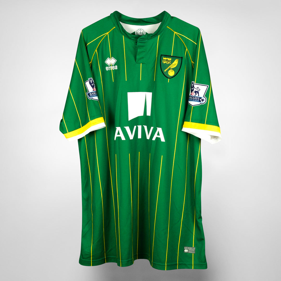 2015-2016 Norwich City Errea Away Shirt #5 Josh Martin