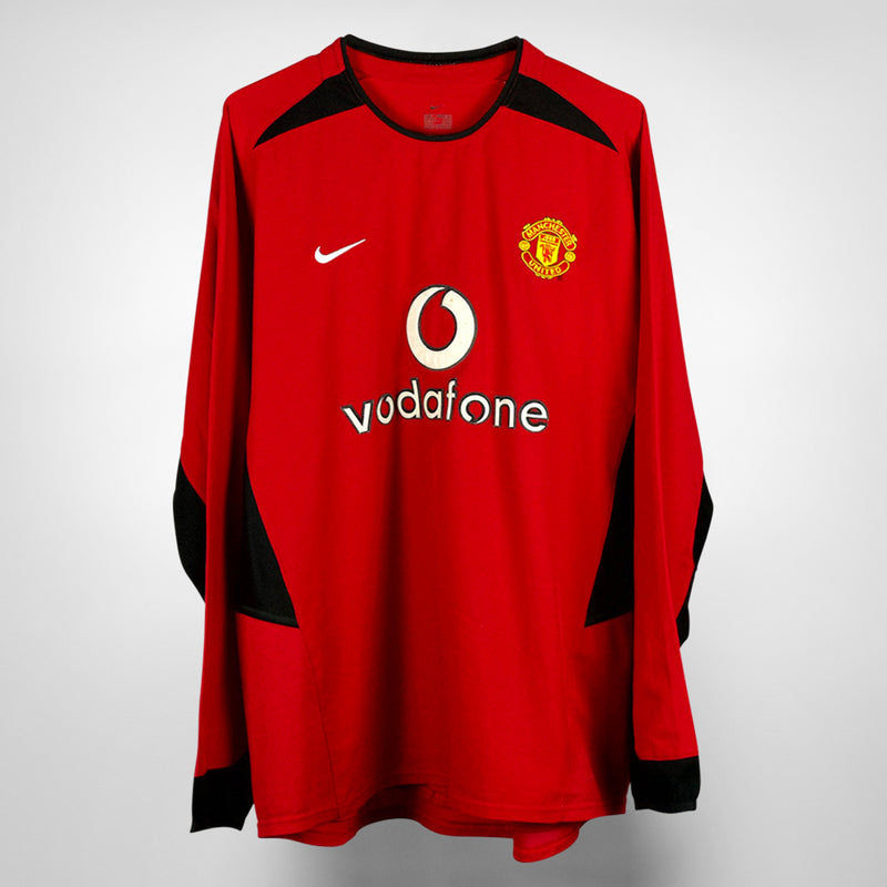 2002-2004 Manchester United Nike Home Long Sleeve