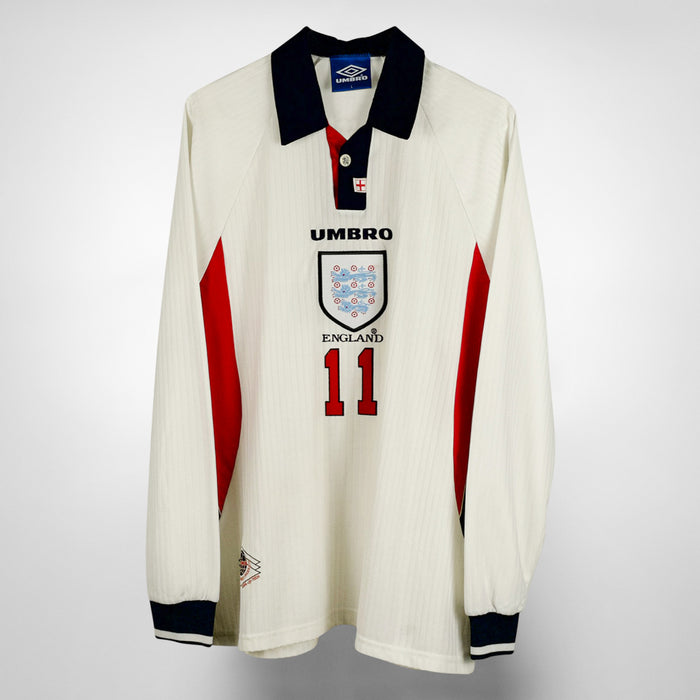 1998 England Umbro Home Shirt #11