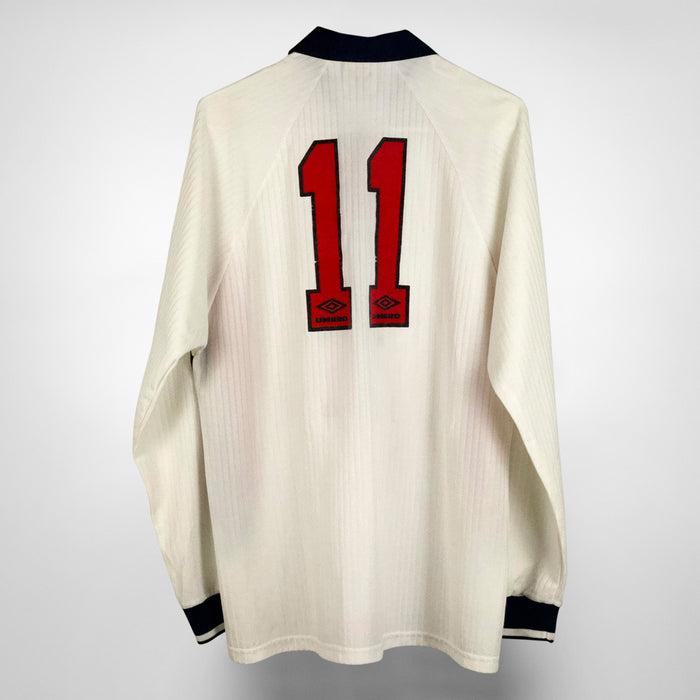 1998 England Umbro Home Shirt #11