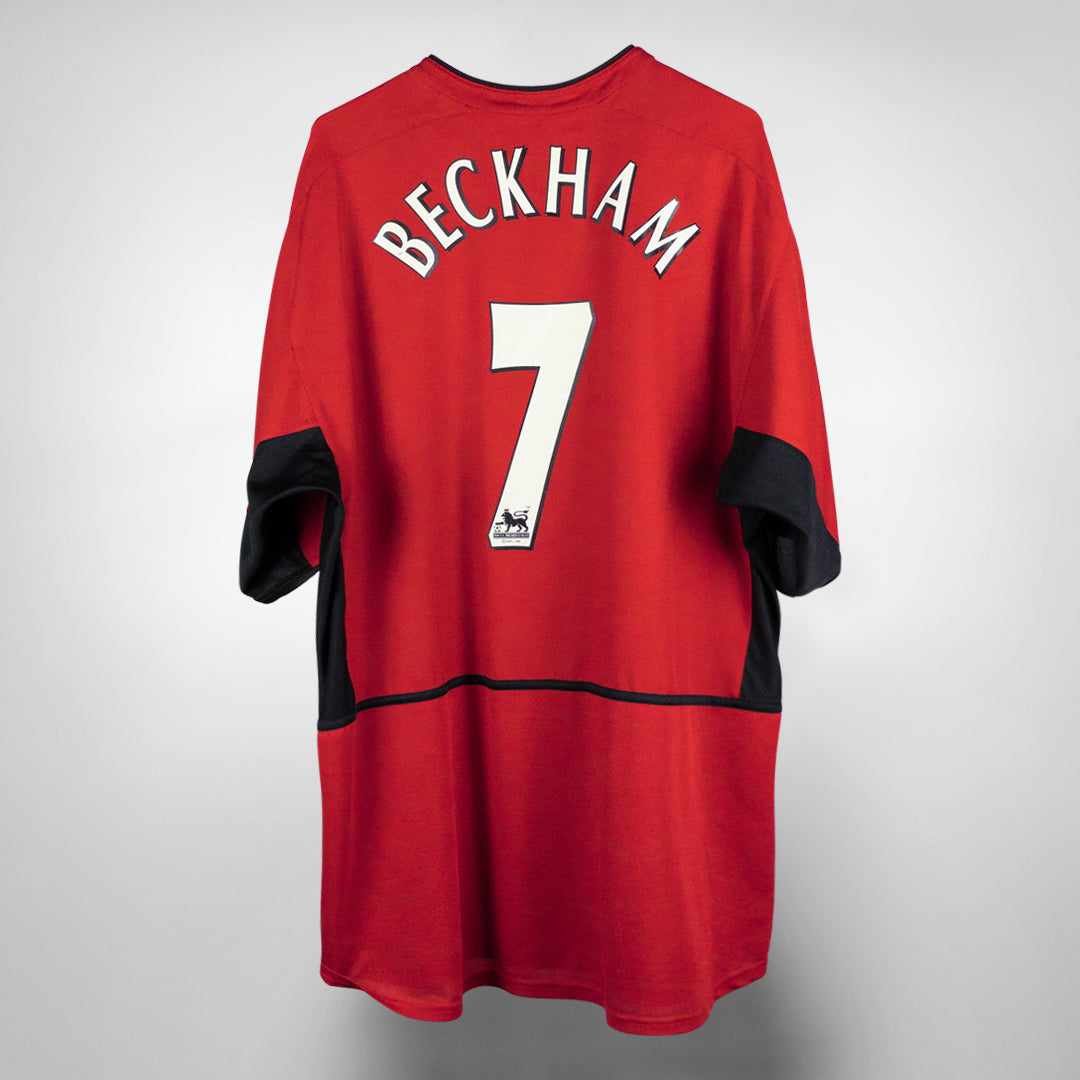 2002-2004 Manchester United Nike Home Shirt #7 David Beckham