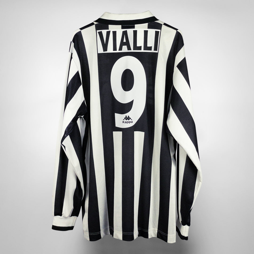 1995-1996 Juventus Kappa Home Shirt #9 Gianluca Vialli
