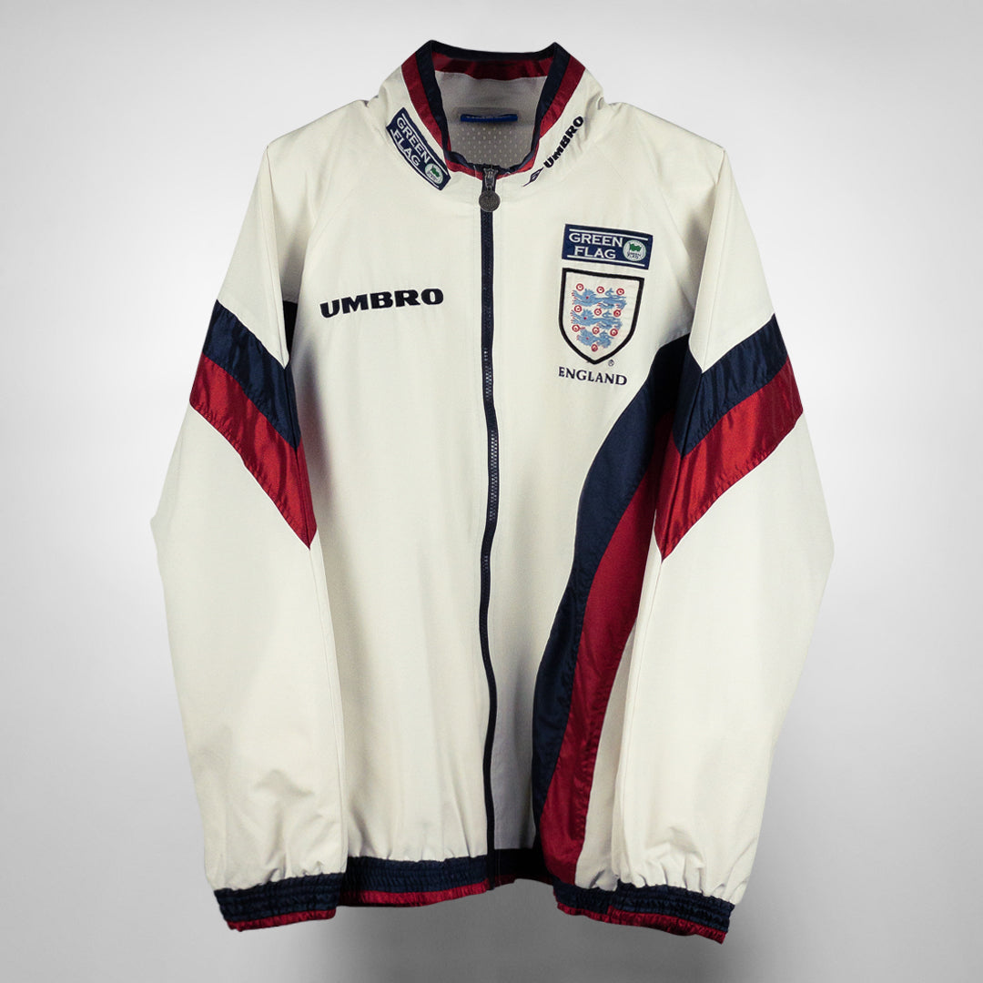 1998 2000 England Umbro Jacket Classic Football Shirts Vintage