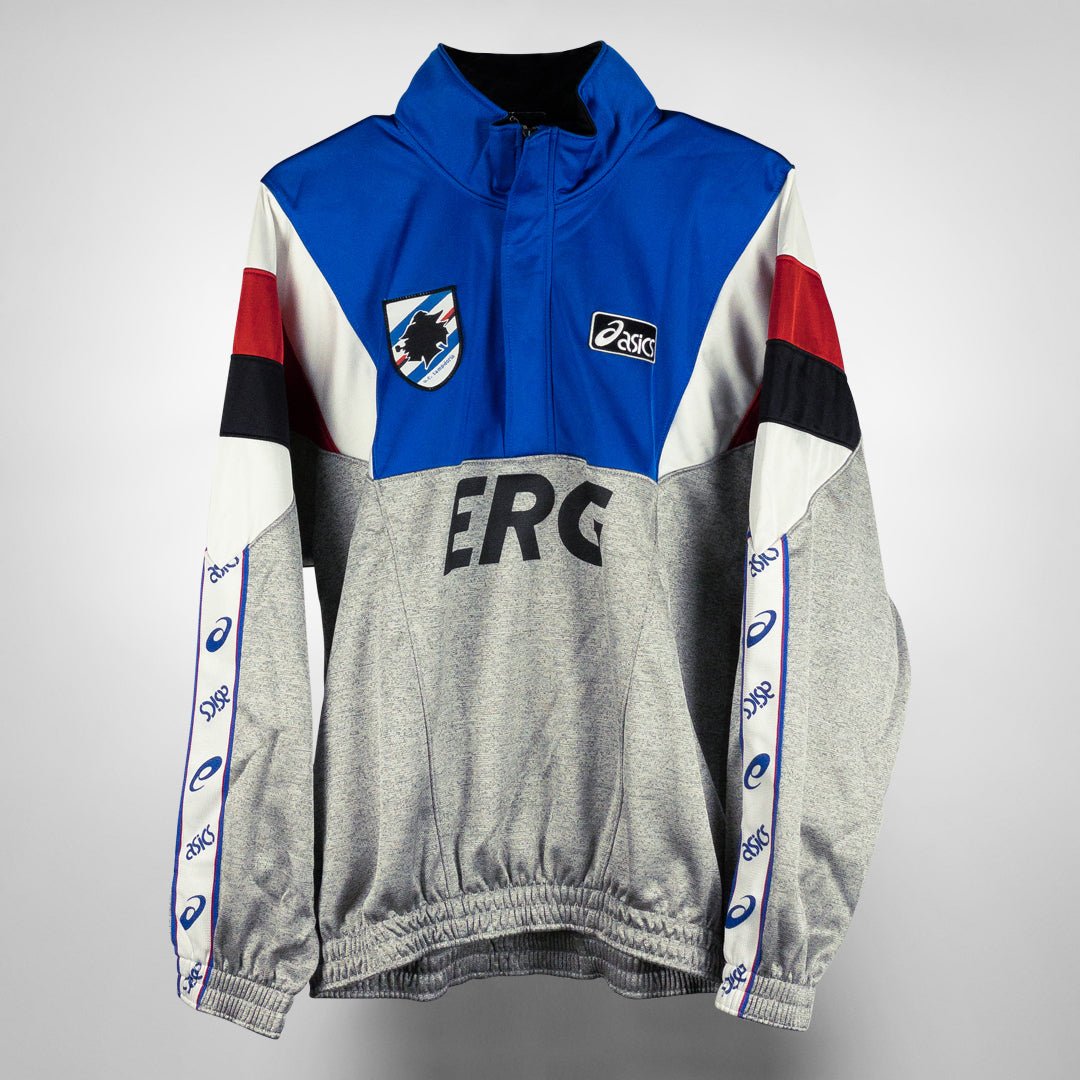 1994 1996 Sampdoria Asics Jumper BNIB Classic Football Shirts Vintage Football Shirts Rare Soccer Shirts Worldwide Delivery 90 s Football Shirts Manchester United Arsenal Juventus Barcelona Bayern Rea...