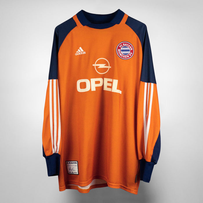 1999-2001 Bayern Munich Adidas Goalkeeper #1 Oliver Kahn