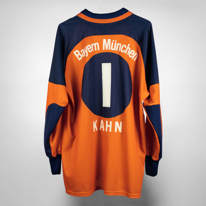 1999-2001 Bayern Munich Adidas Goalkeeper #1 Oliver Kahn