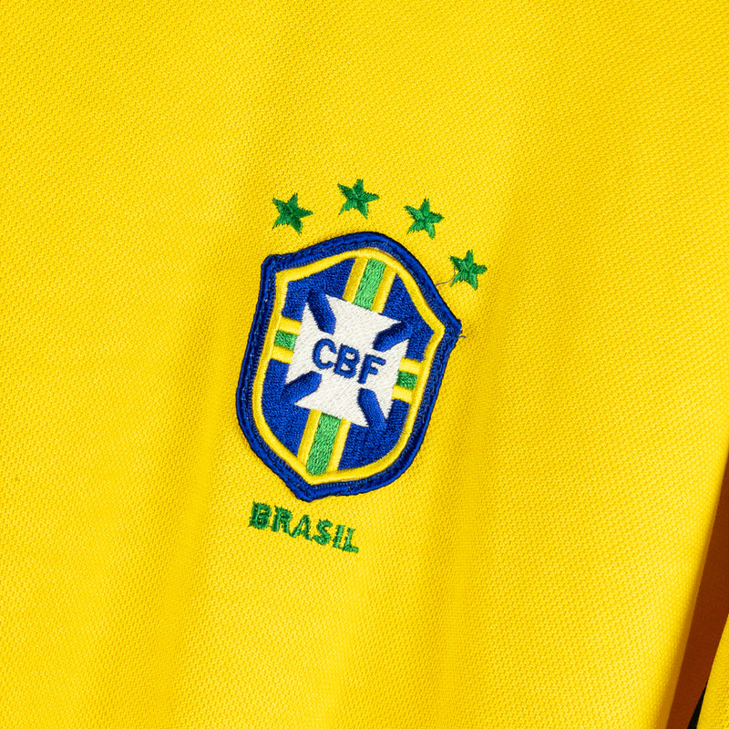 1998-2000 Brazil Nike Home Shirt #6 Roberto Carlos