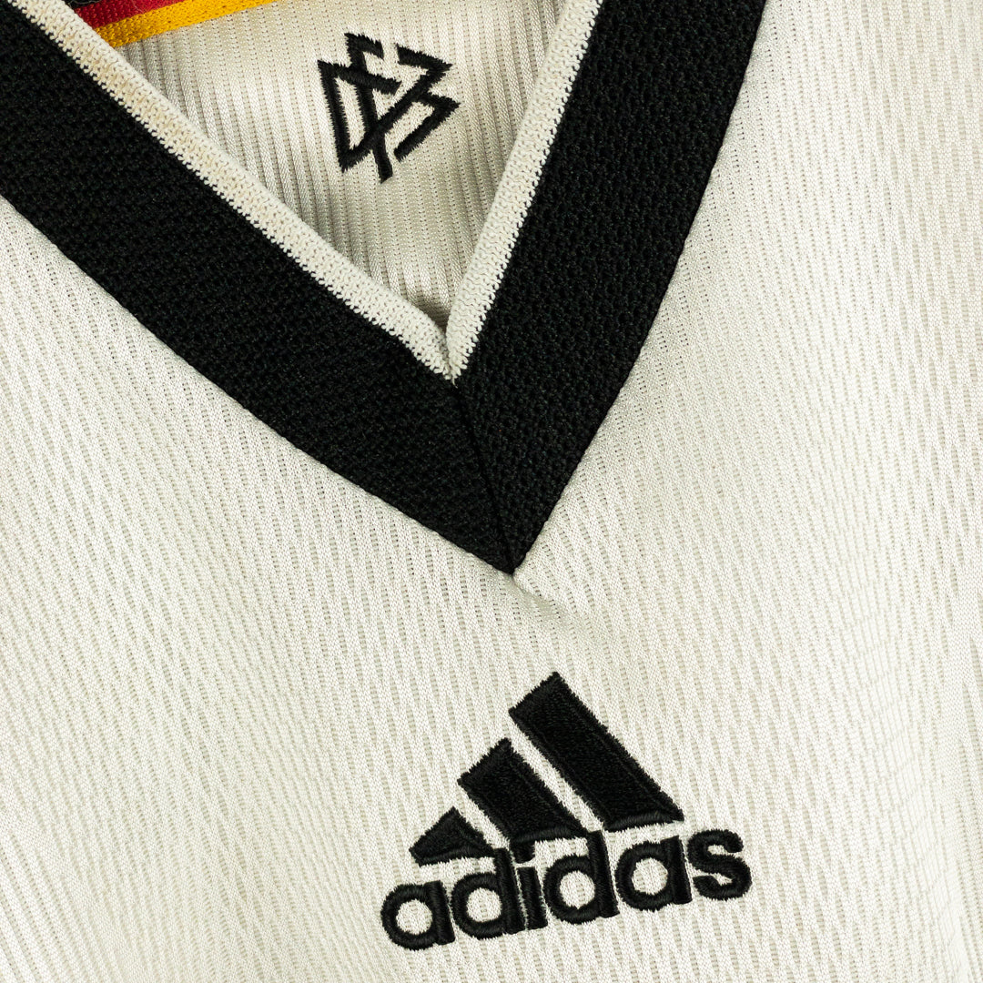 1998 2000 Germany Adidas Home Shirt 8 Lothar Matthaus Classic Football Shirts Vintage Football Shirts Rare Soccer Shirts Worldwide Delivery 90 s Football Shirts Manchester United Arsenal Juventus