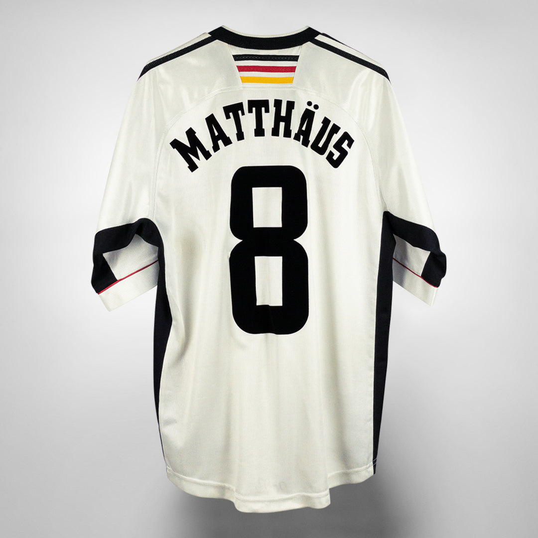 1998 2000 Germany Adidas Home Shirt 8 Lothar Matth us Classic