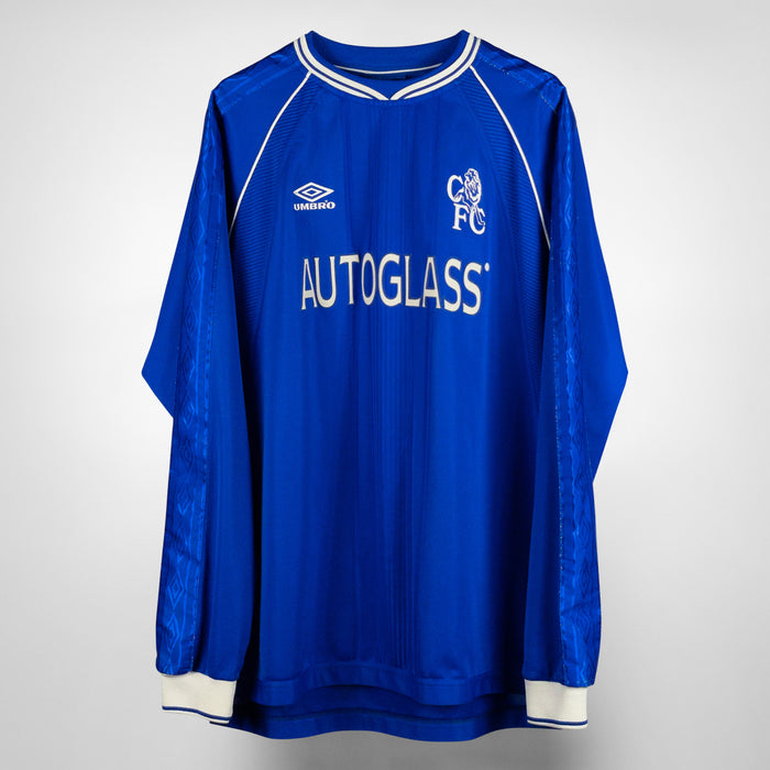 1999-2000 Chelsea Umbro Long Sleeve Home Shirt