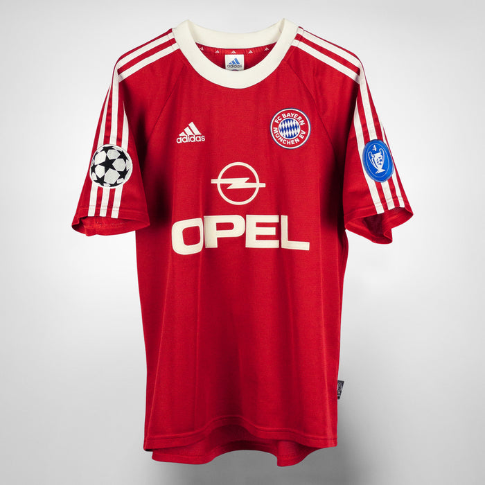 2001-2002 Bayern Munich Adidas Cup Shirt #3 Bixente Lizarazu