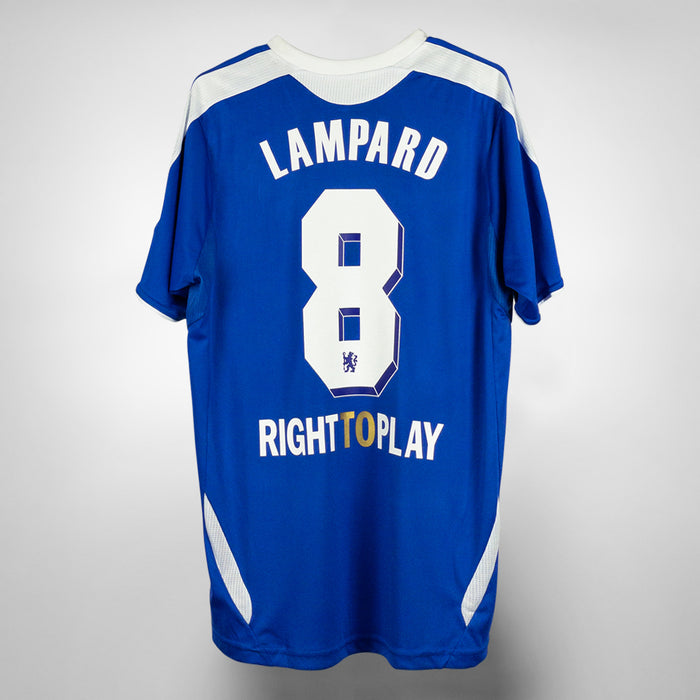2011-2012 Chelsea Adidas Home UCL Final Shirt #8 Frank Lampard