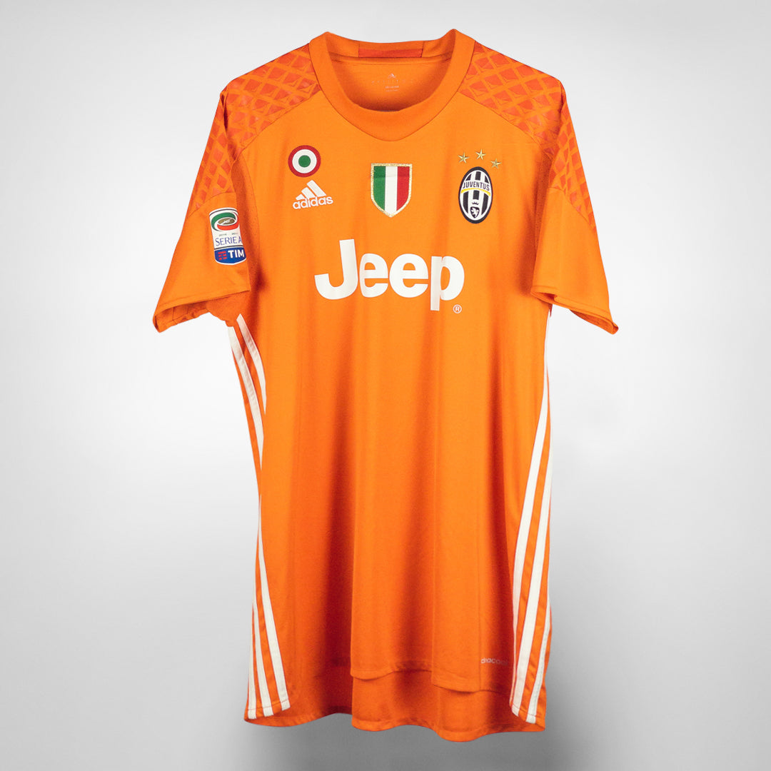 2016-2017 Juventus Adidas Goalkeeper #1 Gianluigi Buffon