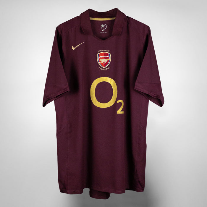 2005-2006 Arsenal Highbury Nike Home Shirt