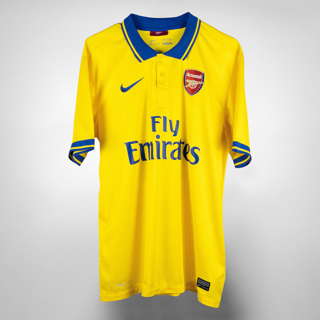 Arsenal nike yellow top jersey