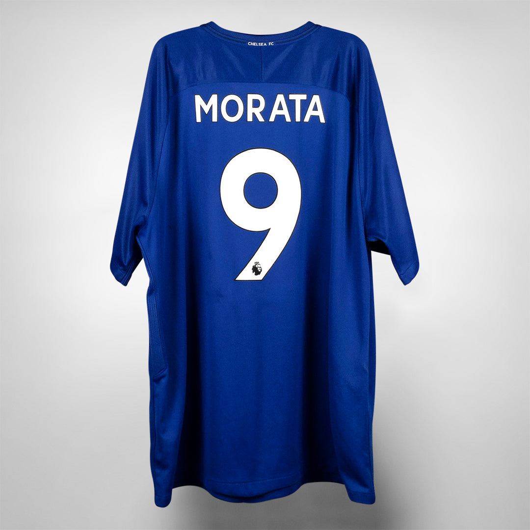 2017-2018 Chelsea Nike Home Shirt #9 Alvaro Morata