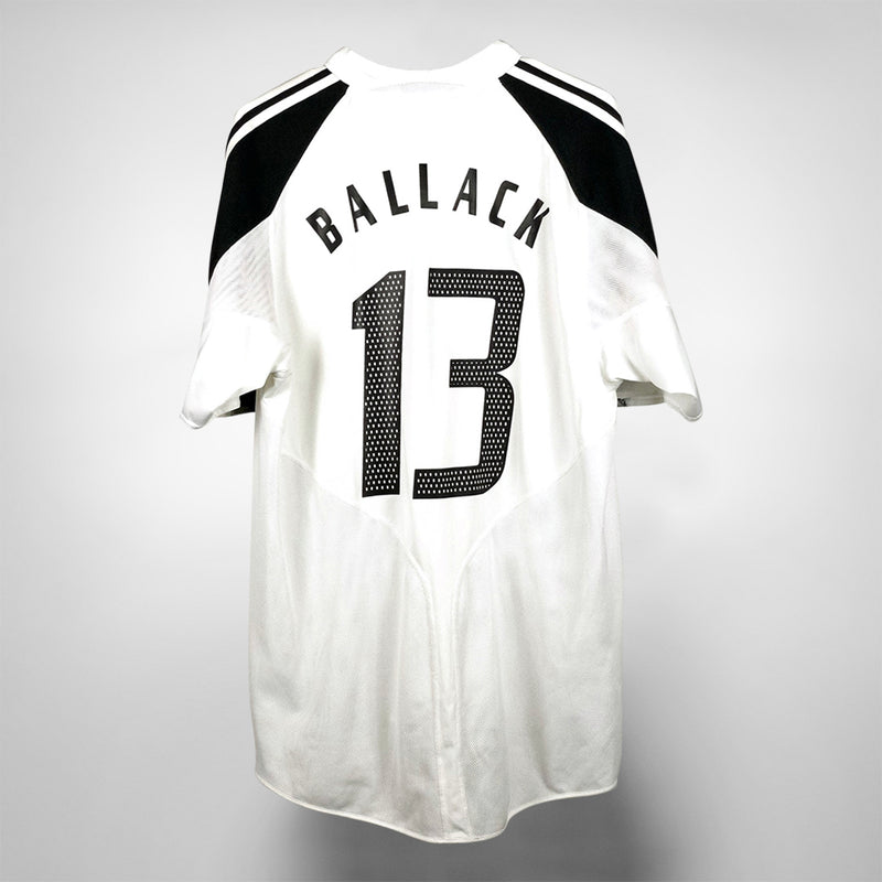 2004-2005 Germany Adidas Home Shirt # 13 Michael Ballack