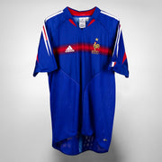 2004-2006 France Adidas Home Shirt #10 Zinedine Zidane