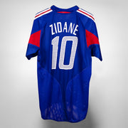2004-2006 France Adidas Home Shirt #10 Zinedine Zidane