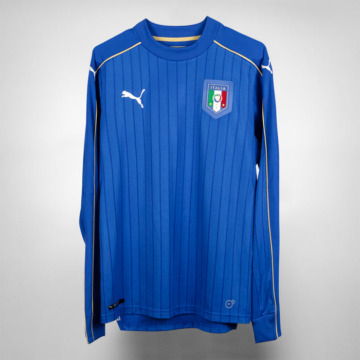 2016-2017 Italy Puma Long Sleeve Home Shirt