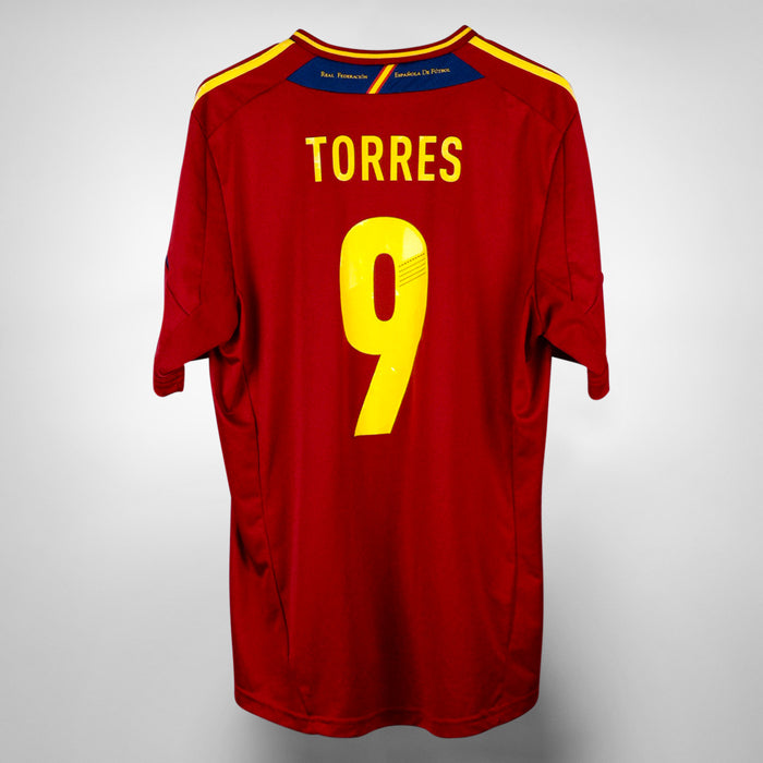 2012-2013 Spain Adidas Home Shirt #9 Fernando Torres