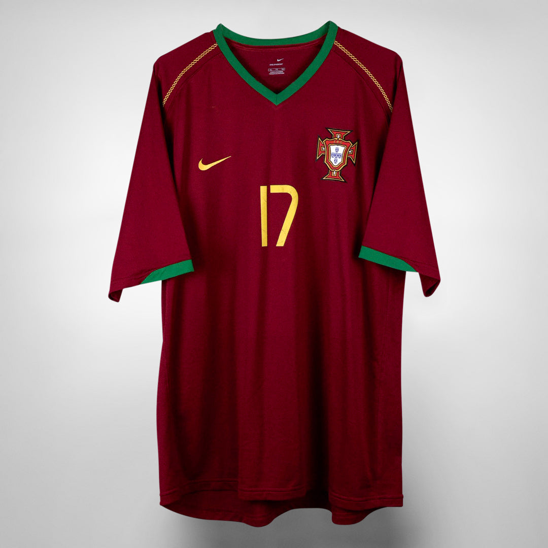 2006-2008 Portugal Nike Home Shirt #17 C Ronaldo