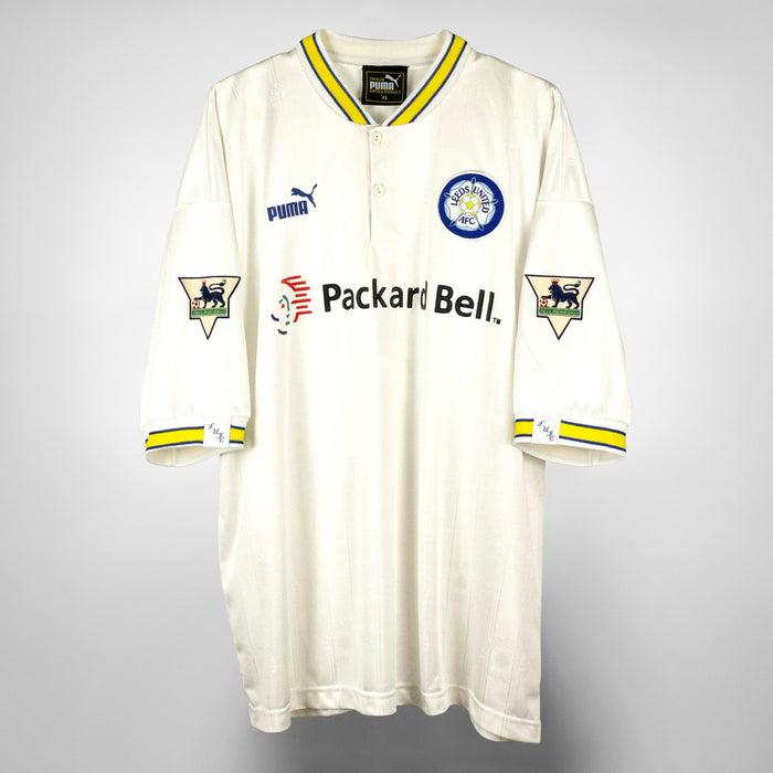 1996-1998 Leeds United Puma Home Shirt #7 Lee Sharpe