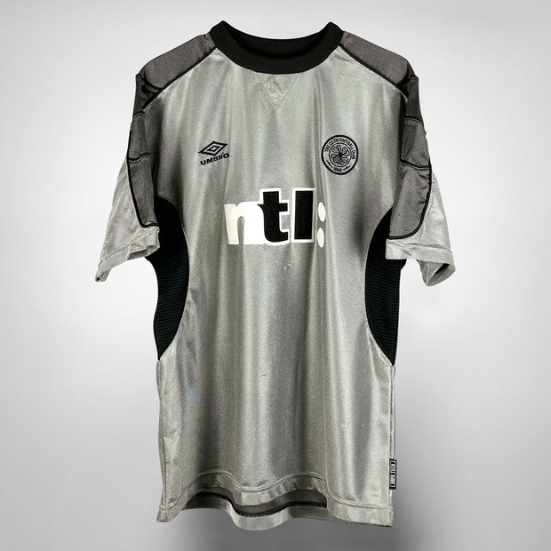 Celtic Away football shirt 2001 - 2002. Sponsored by NTL